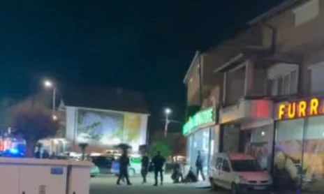 Ferizajでガンショット, 2人への怪我