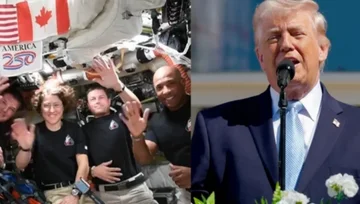アメリカン・プレジデント・トランプは、アルテミスIIの宇宙飛行士に話します:あなたは歴史を作っています