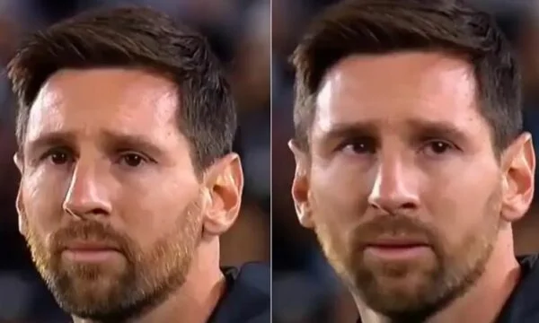 Lionel Messiah platzt nach seinem letzten Spiel in Argentinien in Tränen