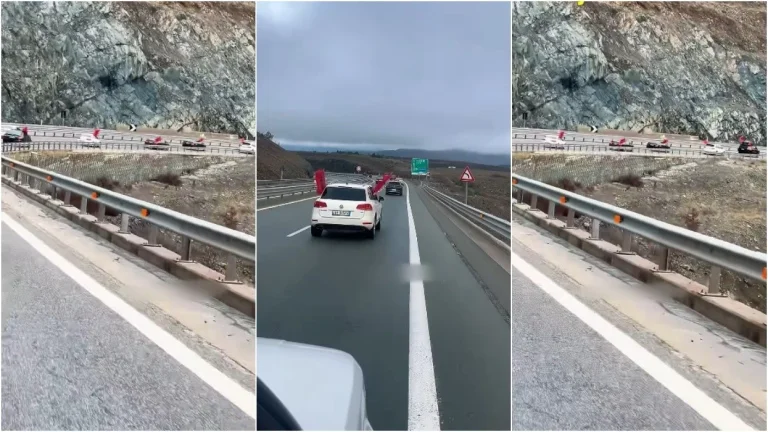 Kosovo (VIDEO)のサポートのためのPristinaに向かうアルバニアからのファン