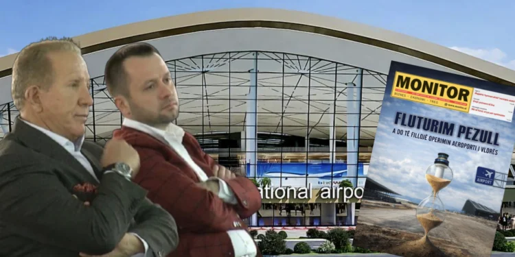 モニターの分析: Vlora空港のロシア“”の端