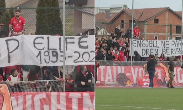Atmosfera emotiva nello stadio, “Skifts” con super coreografia