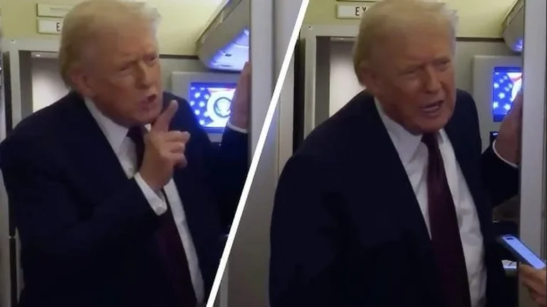 トランプはレポーターを指しました:Psst、あなたは非常に迷惑な人です