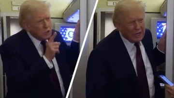 トランプはレポーターを指しました:Psst、あなたは非常に迷惑な人です
