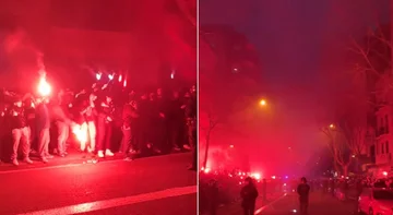 Die bemerkenswerte Atmosphäre von Barca-Fans vor dem Duell mit Atletico Madrid