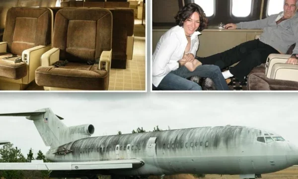 În interiorul avionului a fost distrus Lolita Express a lui Epstein.