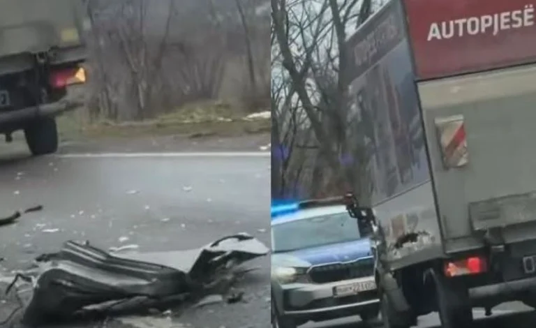 Rastavica Decani'deki iki araç arasında bir kaza, bir yaralı