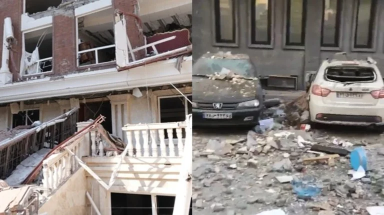 Imagini care arată efectele erupțiilor puternice din Iran