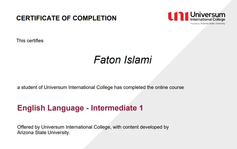 U Students NI NI University International College powered by Arizona State University, on edelleen sertifioitu suoraan Arizona State University, suurin julkinen yliopisto Yhdysvalloissa.