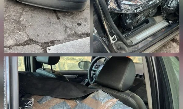 Poliţia din nordul Mitrovica opreşte o maşină cu mărfuri de contrabandă