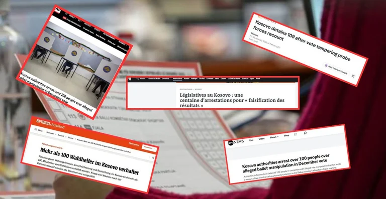 Μαζικές συλλήψεις για χειραγώγηση ψήφων στο Κοσσυφοπέδιο αντηχούσαν στα διεθνή ΜΜΕ