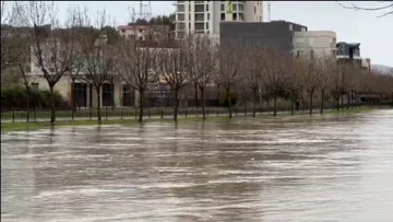 Zaporne poplave v Draču, Lambular pregleduje stanje, vodo na dvorišču in v več upravnih uradih (VIDEO)
