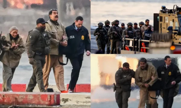 Nya bilder: Maduro och hans handbojor skickas till domstol av amerikanska styrkor