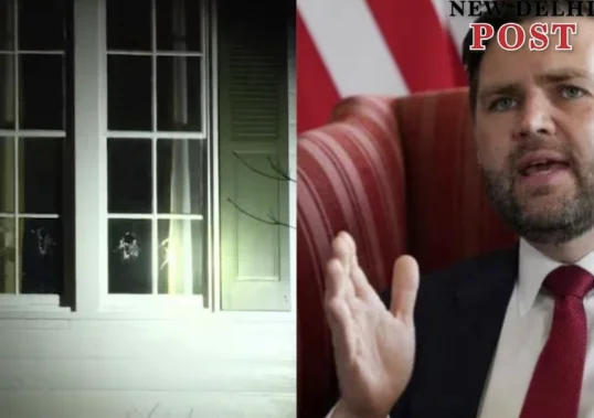 Hayney försöker komma in i USA:s vice presidents hus, förbjudet från USA:s Secret Service.