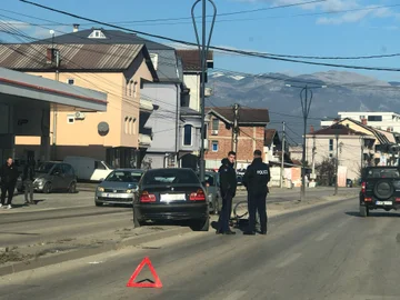 Ranjenec na Peči po prometni nesreči