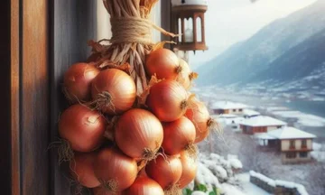 World New Year's festivities: Onion hanging on the door, putting potatoes under the bed of the dishes