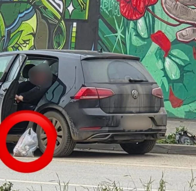 50 euro boete voor de burger die afval uit de auto liet vallen