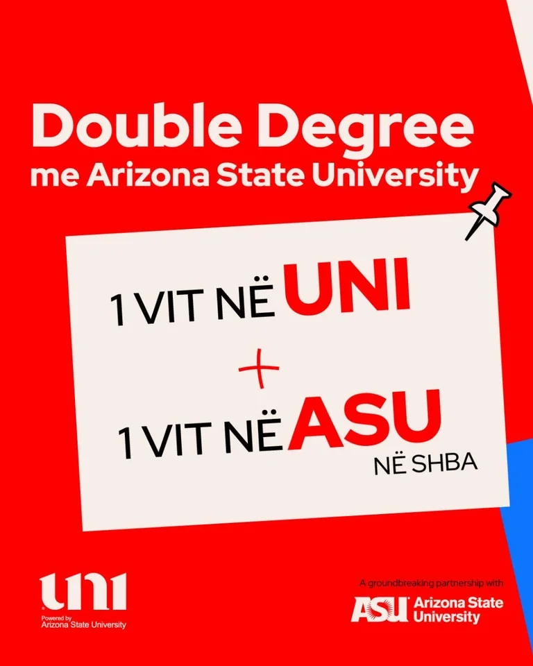 Dubbel gäng med Arizona State University Start i Kosovo, Diplom i Amerika!