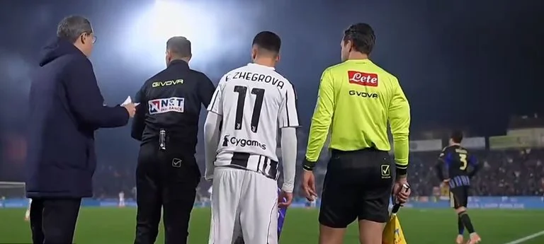 Het “zegrova sundili” spel, Juvenus wint tegen Pissa in Serie A