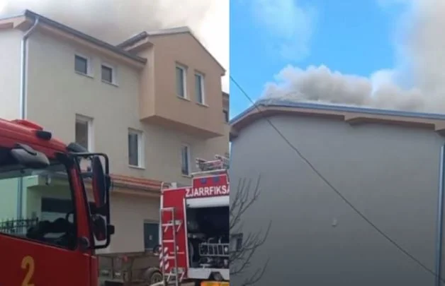 Niemand werd gewond door het vuur dat de hoogte van een huis bij Matti 1 omvatte.