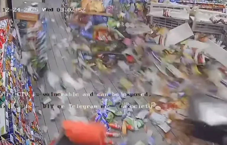 Marktbankieren wordt spectaculair beroofd in Texas (VIDEO)