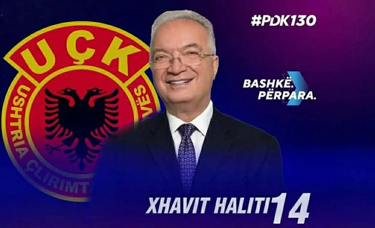 Xhavit Haliti, de enige van de General Staff KLA racen voor adjunct