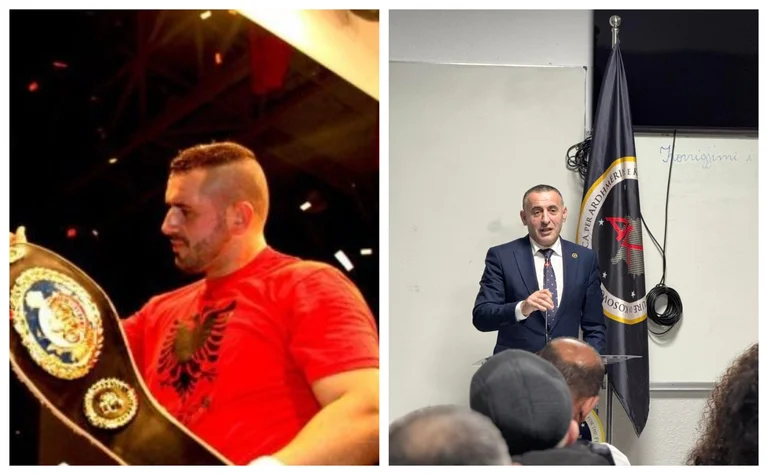 Boxer Nuri Sefer rug Lahi Brahimaj in de MP race