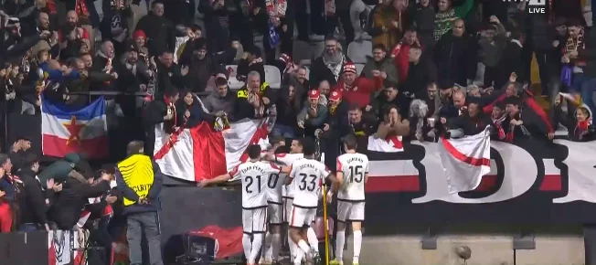 Rayo Vallecano till fördelen av ljus, supermål uppnått