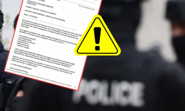 To fałszywy e-mail, który niepokoi obywateli w imieniu policji w Kosowie.