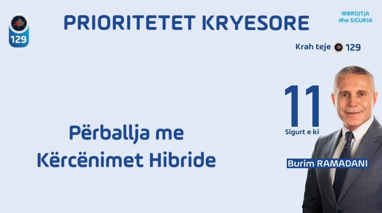 Ramadani przedstawia plan: Bezpieczeństwo i ochrona będą miały nowoczesne koncepcje, w przeciwieństwie do tej pory