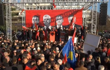 평화로운 protests 끝 에 지원 의 Saviors 에 Skopje