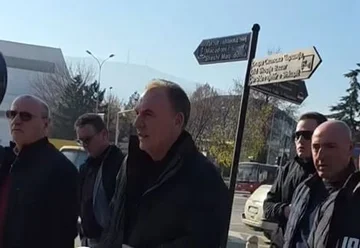 Fatmir Limaj 도착 에 Skopje, 예상 Ali Ahmeti