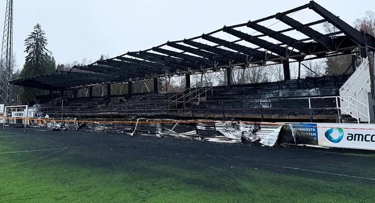 Stadion piłkarski Kosowa był zamieszany w pożar