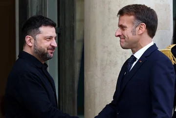 Zelesnsky와 Macron 우크라이나 전쟁의 끝을 논의