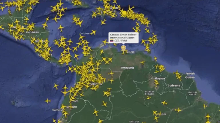 “A vil angribe fra luft”, meget få fly flyver over Venezuela efter Trump 's advarsel