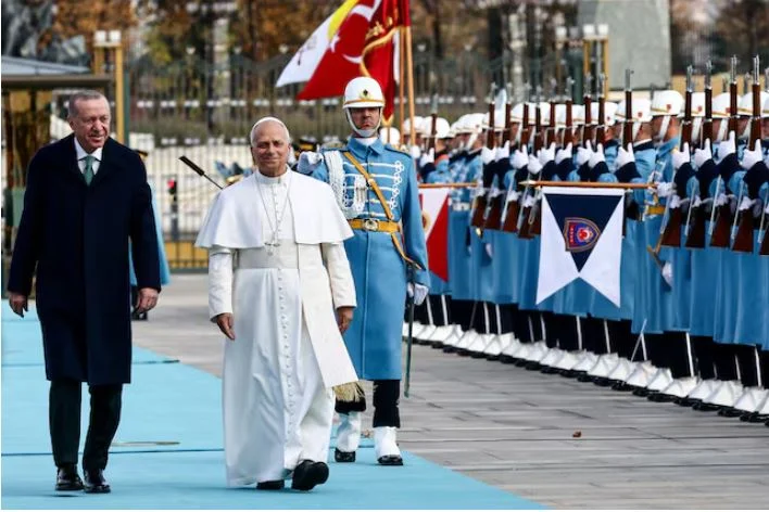 Pope Leo warns conflicts that endanger humanity on their first trip abroad