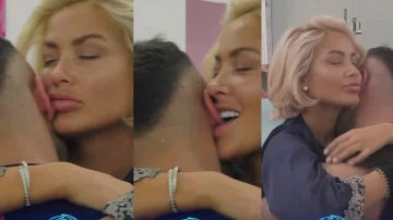 Dolce in Ed začneta dan z dotikom in bliskom, ko si grize uho v intimnih trenutkih.