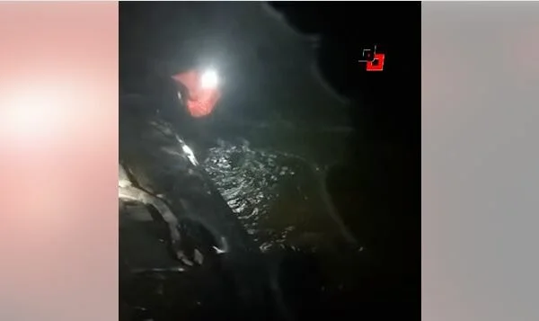 תמונות מהתאונה הקטלנית ליד דרנאס, האש במים המחפשים גופות מהרכב המסובב