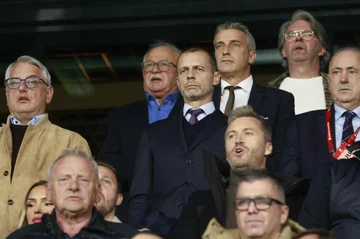 Wir haben auch Ceferin nervös gemacht, Präsident der UEFA anwesend im Ljubljana Stadium