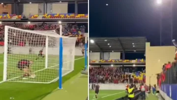 Epic von Manaj: Er flog den Ball nach dem Tor von Aslan aus dem Stadion