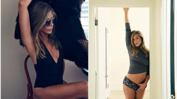 Jennifer Aniston avslöjar sina charmiga tillgångar i E fotopositon LLE Magazine