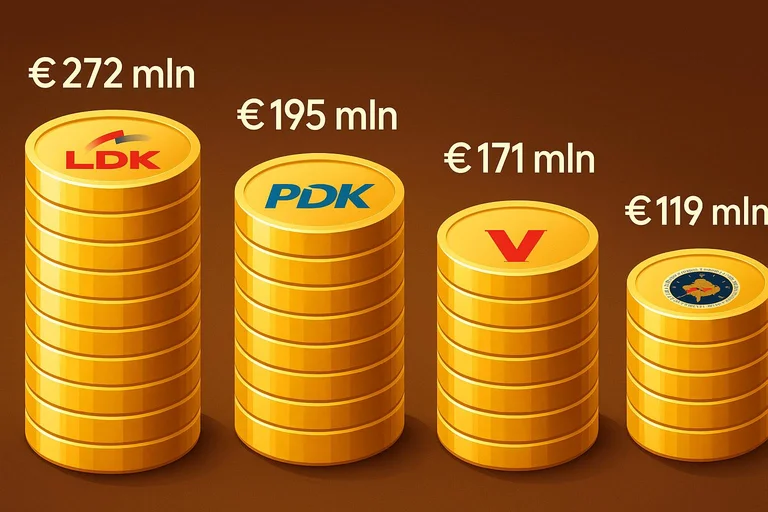 “LDK ישלוט על שליש מהתקציבים העירוניים, PDK ו-VV להמשיך במשקל דומה”