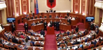 Napetosti v albanskem parlamentu, Peleshi prekine Berishino besedo, obdano s stražo