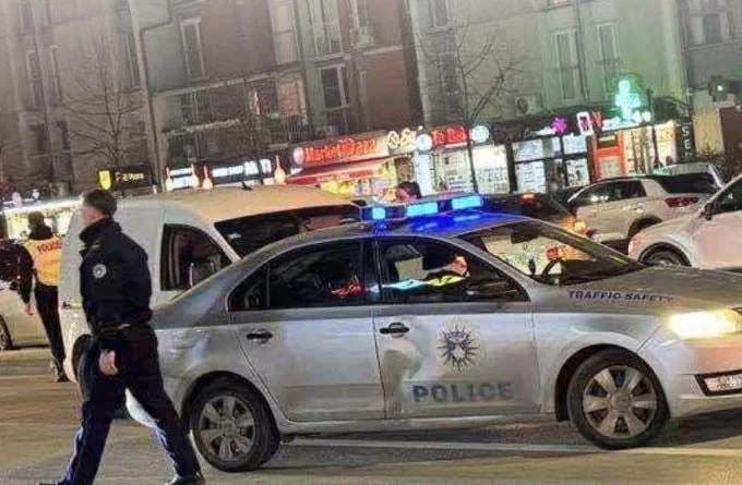 Pristina Dardan rendőrautója balesetben