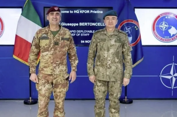 KFOR parancsnok, olasz általános vita biztonság Koszovóban