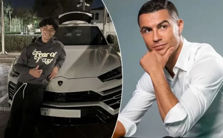 Cristiano Ronaldo fia 15 éve vezeti Lamborghinit.
