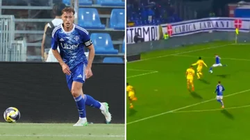 Fantastische Vojvoda, markiert mongolisch nach Verona in Serie A
