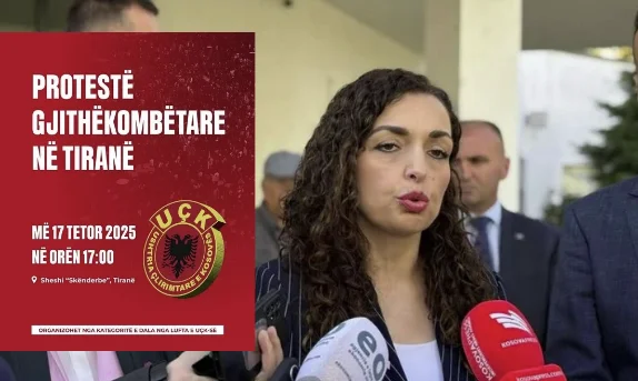 Osmani stöder anti-speciell protest i Tirana: KLA-kriget har varit rättvist