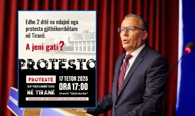 Hamza per protestar a Tirana: no podem callar quan la nostra història està canviant, ens trobem junts.