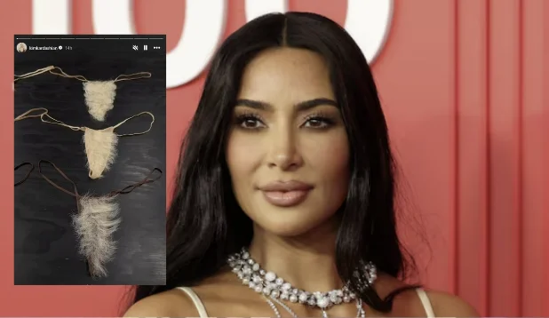 Kim Kardashian overrasker med den nye model af undertøj